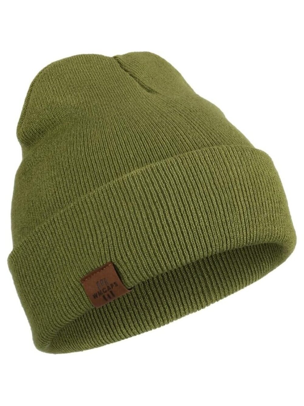 Men and Women Light Green Acrylic Stretchy Daily Knit Warm Winter Beanie Hats